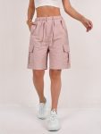 Women'S Lightweight Quick-Dry Cargo Shorts - Loose Fit, Multi-Pocket Design, Mid-Thigh Length, Casual Wear for Spring/Summer/Fall, Machine Washable, Beige, Outdoor | Relaxed Fit Shorts | Polyester Shorts